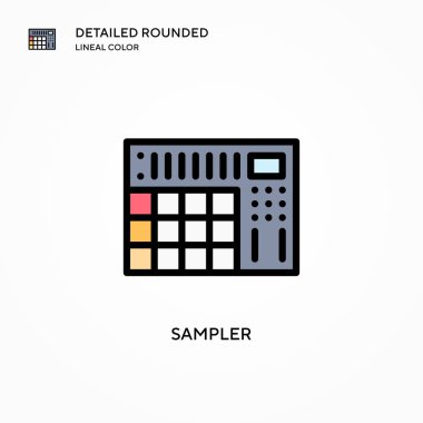 Örnek vektör simgesi. Modern vektör illüstrasyon kavramları. Düzenlemesi ve kişiselleştirmesi kolay.