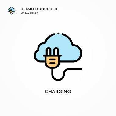 Vektör simgesi yükleniyor. Modern vektör illüstrasyon kavramları. Düzenlemesi ve kişiselleştirmesi kolay.