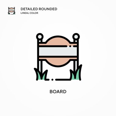 Tahta vektör simgesi. Modern vektör illüstrasyon kavramları. Düzenlemesi ve kişiselleştirmesi kolay.