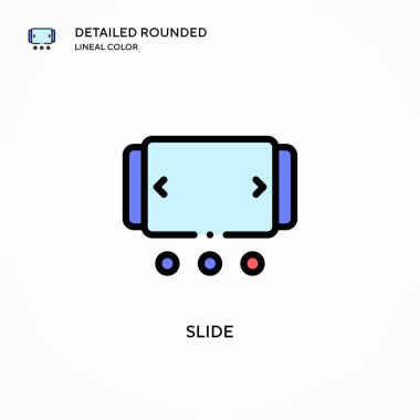 Kaydırma vektör simgesi. Modern vektör illüstrasyon kavramları. Düzenlemesi ve kişiselleştirmesi kolay.