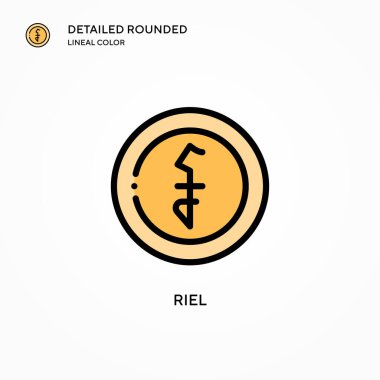 Riel vektör simgesi. Modern vektör illüstrasyon kavramları. Düzenlemesi ve kişiselleştirmesi kolay.