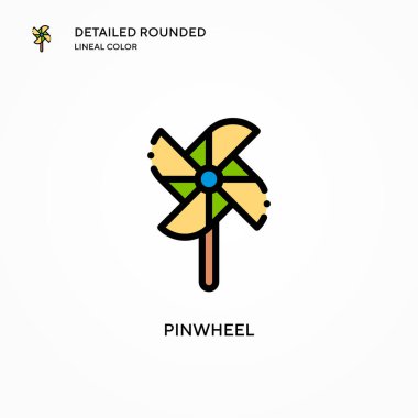 Fırıldak vektör simgesi. Modern vektör illüstrasyon kavramları. Düzenlemesi ve kişiselleştirmesi kolay.