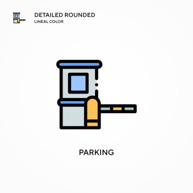 Park vektörü simgesi. Modern vektör illüstrasyon kavramları. Düzenlemesi ve kişiselleştirmesi kolay.