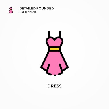 Vektör simgesini giyin. Modern vektör illüstrasyon kavramları. Düzenlemesi ve kişiselleştirmesi kolay.