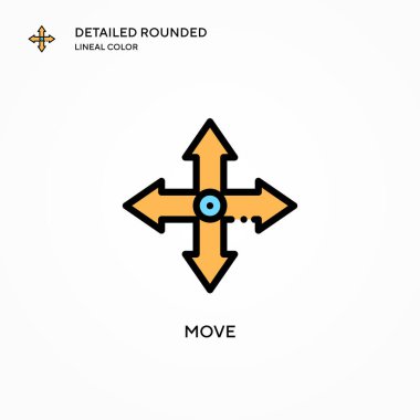 Vektör simgesini taşı. Modern vektör illüstrasyon kavramları. Düzenlemesi ve kişiselleştirmesi kolay.