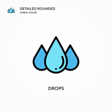 Vektör simgesini düşürür. Modern vektör illüstrasyon kavramları. Düzenlemesi ve kişiselleştirmesi kolay.