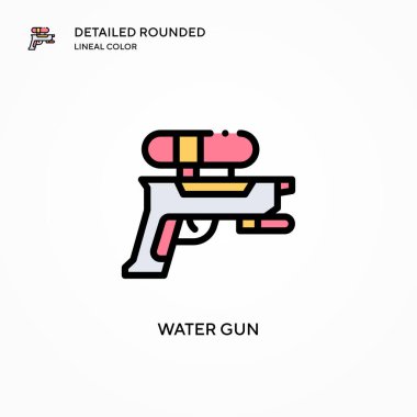 Su tabancası vektör simgesi. Modern vektör illüstrasyon kavramları. Düzenlemesi ve kişiselleştirmesi kolay.