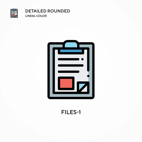 Ícone Vetor Files Conceitos Modernos Ilustração Vetorial Fácil Editar Personalizar —  Vetores de Stock
