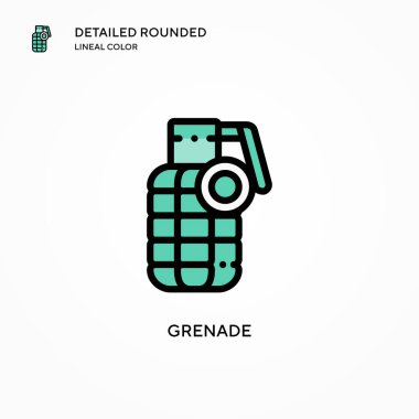 El bombası vektör simgesi. Modern vektör illüstrasyon kavramları. Düzenlemesi ve kişiselleştirmesi kolay.