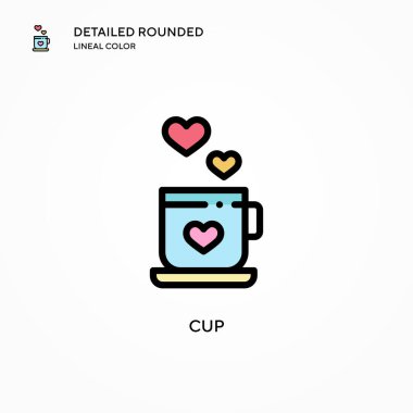 Kap vektör simgesi. Modern vektör illüstrasyon kavramları. Düzenlemesi ve kişiselleştirmesi kolay.