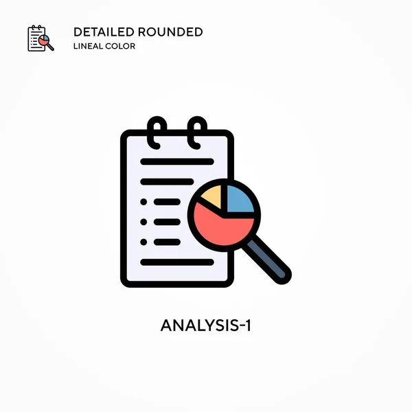 Analyse Vektor Symbol Moderne Konzepte Zur Vektorillustration Einfach Bearbeiten Und — Stockvektor