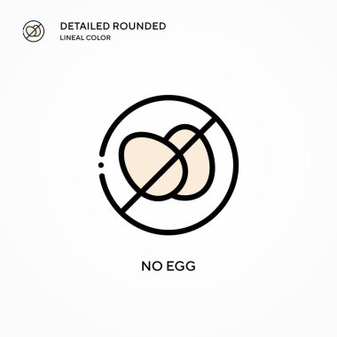 Yumurta vektör simgesi yok. Modern vektör illüstrasyon kavramları. Düzenlemesi ve kişiselleştirmesi kolay.