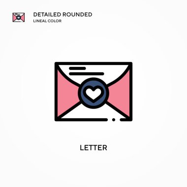 Harf vektör simgesi. Modern vektör illüstrasyon kavramları. Düzenlemesi ve kişiselleştirmesi kolay.