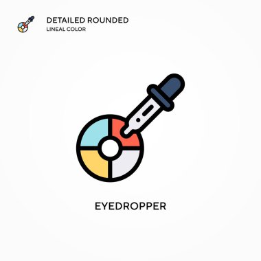 Göz damlası vektör simgesi. Modern vektör illüstrasyon kavramları. Düzenlemesi ve kişiselleştirmesi kolay.