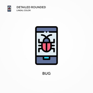 Böcek vektör simgesi. Modern vektör illüstrasyon kavramları. Düzenlemesi ve kişiselleştirmesi kolay.