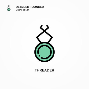 İplik vektör simgesi. Modern vektör illüstrasyon kavramları. Düzenlemesi ve kişiselleştirmesi kolay.