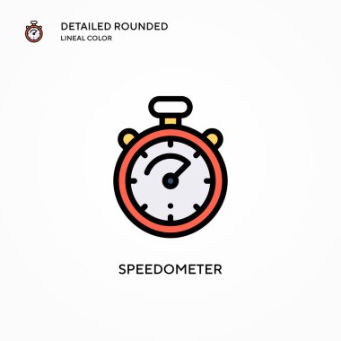 Hız göstergesi vektör simgesi. Modern vektör illüstrasyon kavramları. Düzenlemesi ve kişiselleştirmesi kolay.