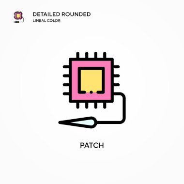 Yama vektör simgesi. Modern vektör illüstrasyon kavramları. Düzenlemesi ve kişiselleştirmesi kolay.