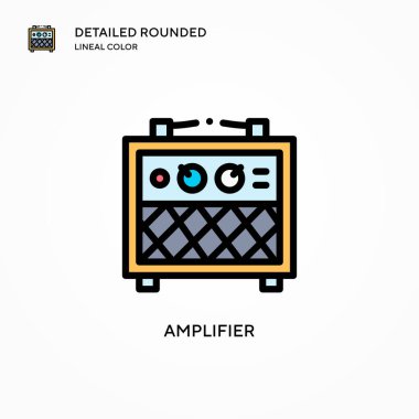 Yükseltici vektör simgesi. Modern vektör illüstrasyon kavramları. Düzenlemesi ve kişiselleştirmesi kolay.