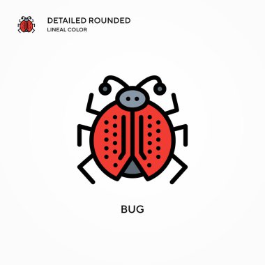 Böcek vektör simgesi. Modern vektör illüstrasyon kavramları. Düzenlemesi ve kişiselleştirmesi kolay.