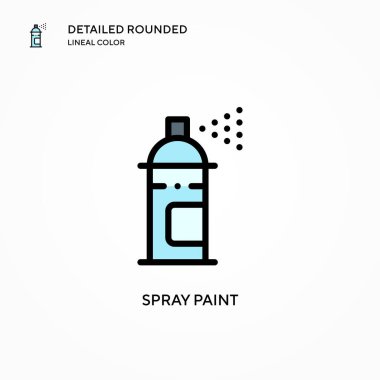 Sprey boya vektör simgesi. Modern vektör illüstrasyon kavramları. Düzenlemesi ve kişiselleştirmesi kolay.