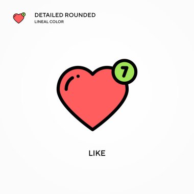 Vektör simgesi gibi. Modern vektör illüstrasyon kavramları. Düzenlemesi ve kişiselleştirmesi kolay.