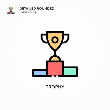 Ödül vektör simgesi. Modern vektör illüstrasyon kavramları. Düzenlemesi ve kişiselleştirmesi kolay.