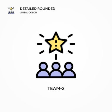 Takım-2 vektör simgesi. Modern vektör illüstrasyon kavramları. Düzenlemesi ve kişiselleştirmesi kolay.