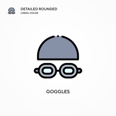 Gözlük vektör simgesi. Modern vektör illüstrasyon kavramları. Düzenlemesi ve kişiselleştirmesi kolay.