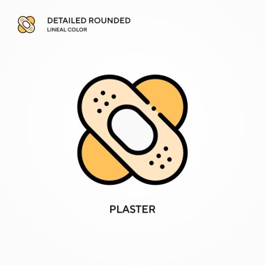 Alçı vektör simgesi. Modern vektör illüstrasyon kavramları. Düzenlemesi ve kişiselleştirmesi kolay.