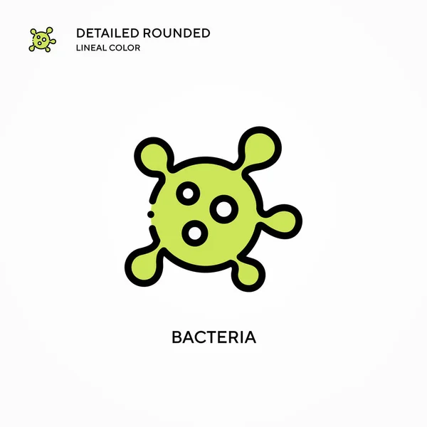 Bacterias Vector Icono Conceptos Modernos Ilustración Vectorial Fácil Editar Personalizar — Archivo Imágenes Vectoriales