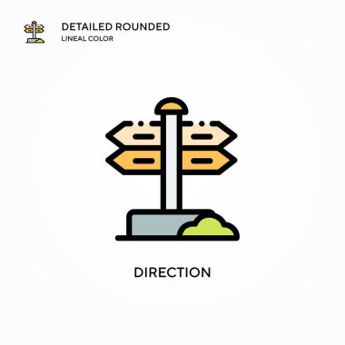 Yönlendirme vektör simgesi. Modern vektör illüstrasyon kavramları. Düzenlemesi ve kişiselleştirmesi kolay.
