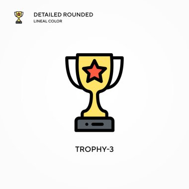 Hatıra-3 vektör simgesi. Modern vektör illüstrasyon kavramları. Düzenlemesi ve kişiselleştirmesi kolay.