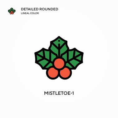 Ökseotu-1 vektör simgesi. Modern vektör illüstrasyon kavramları. Düzenlemesi ve kişiselleştirmesi kolay.