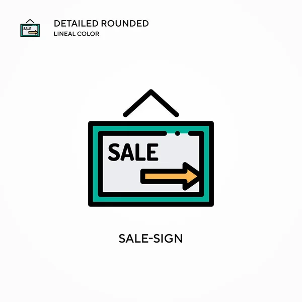 Sale Sign Vector Icon Modern Vector Illustration Concepts Easy Edit — Stock Vector