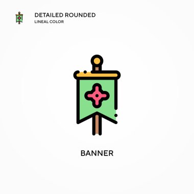 Sancak vektör simgesi. Modern vektör illüstrasyon kavramları. Düzenlemesi ve kişiselleştirmesi kolay.