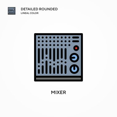 Karıştırıcı vektör simgesi. Modern vektör illüstrasyon kavramları. Düzenlemesi ve kişiselleştirmesi kolay.