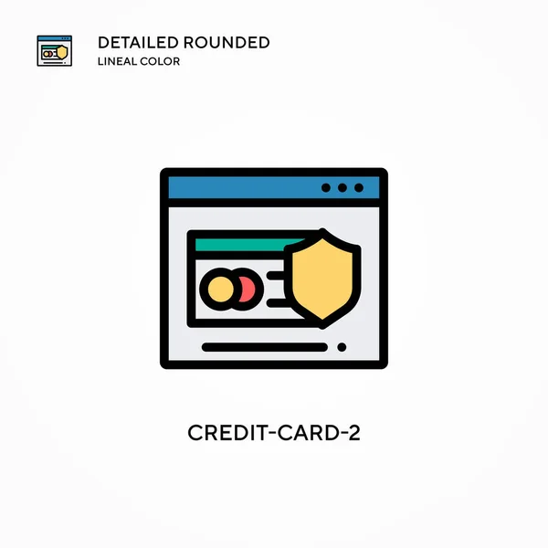 Ícone Vetorial Cartão Crédito Conceitos Modernos Ilustração Vetorial Fácil Editar —  Vetores de Stock