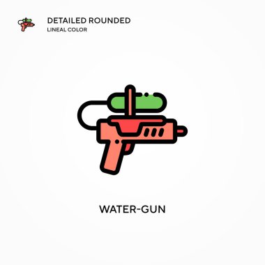 Su tabancası vektör simgesi. Modern vektör illüstrasyon kavramları. Düzenlemesi ve kişiselleştirmesi kolay.