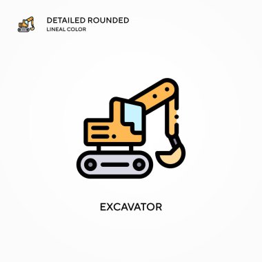 Kazı vektör simgesi. Modern vektör illüstrasyon kavramları. Düzenlemesi ve kişiselleştirmesi kolay.