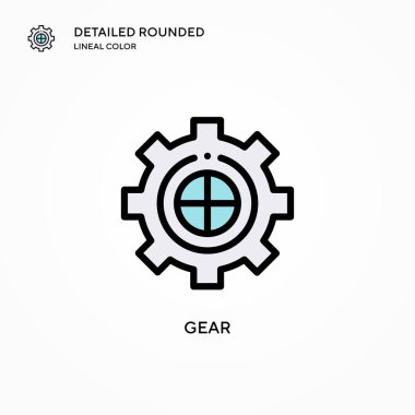 Vites vektör simgesi. Modern vektör illüstrasyon kavramları. Düzenlemesi ve kişiselleştirmesi kolay.