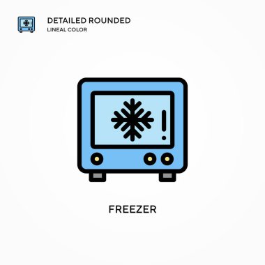 Dondurucu vektör simgesi. Modern vektör illüstrasyon kavramları. Düzenlemesi ve kişiselleştirmesi kolay.