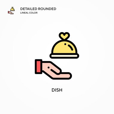 Tabak vektör simgesi. Modern vektör illüstrasyon kavramları. Düzenlemesi ve kişiselleştirmesi kolay.