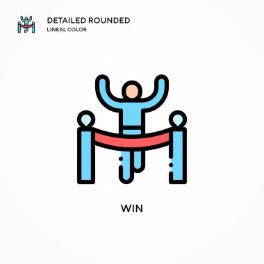 Vektör simgesini kazan. Modern vektör illüstrasyon kavramları. Düzenlemesi ve kişiselleştirmesi kolay.