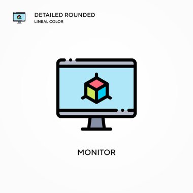 Vektör simgesini izle. Modern vektör illüstrasyon kavramları. Düzenlemesi ve kişiselleştirmesi kolay.