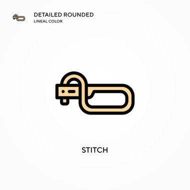 İlmek vektör simgesi. Modern vektör illüstrasyon kavramları. Düzenlemesi ve kişiselleştirmesi kolay.