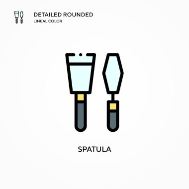 Spatula vektör simgesi. Modern vektör illüstrasyon kavramları. Düzenlemesi ve kişiselleştirmesi kolay.
