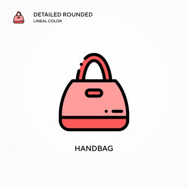 Çanta vektör simgesi. Modern vektör illüstrasyon kavramları. Düzenlemesi ve kişiselleştirmesi kolay.