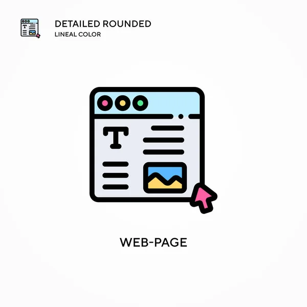 Webseiten Vektorsymbol Moderne Konzepte Zur Vektorillustration Einfach Bearbeiten Und Anzupassen — Stockvektor