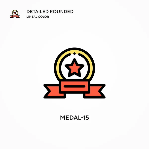 Medalla Icono Vector Conceptos Modernos Ilustración Vectorial Fácil Editar Personalizar — Vector de stock